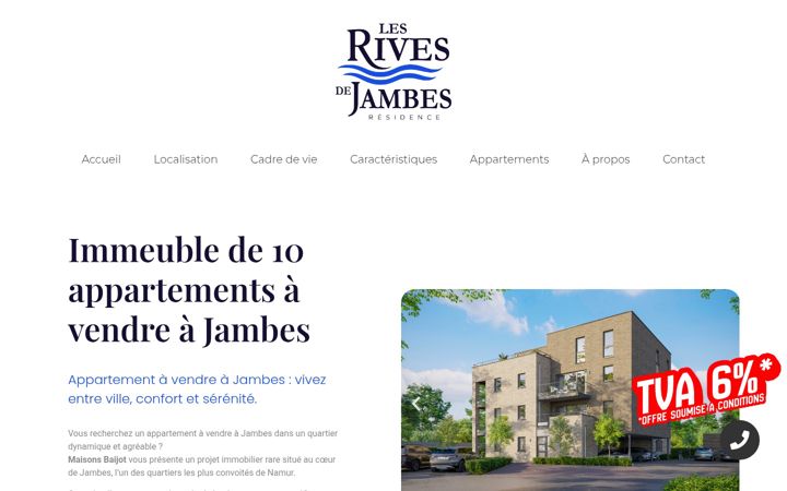 Screenshot of lesrivesdejambes.be