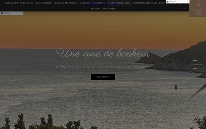 Screenshot of lesrochersdulevant.fr