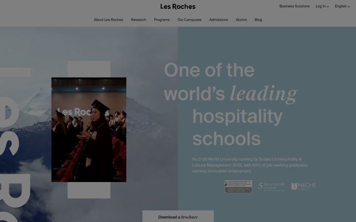 Screenshot von lesroches.edu
