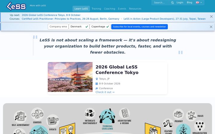 Screenshot of less.works