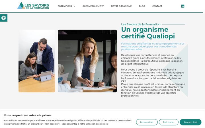 Screenshot of lessavoirsdelaformation.fr