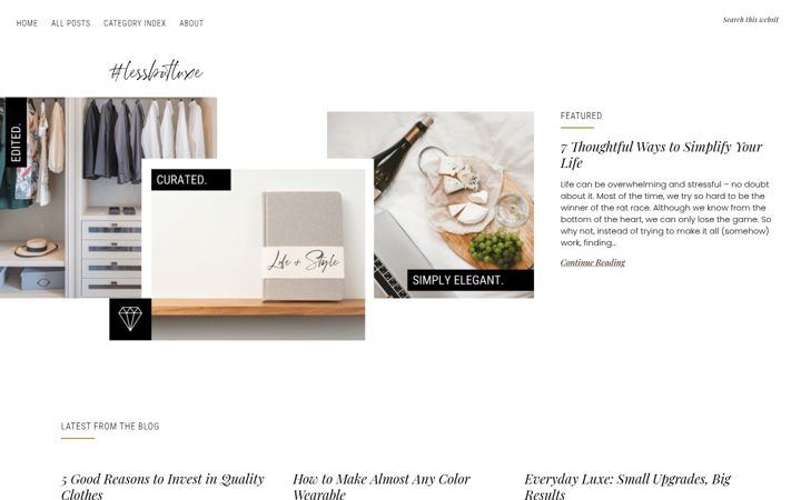 Screenshot of lessbutluxe.com