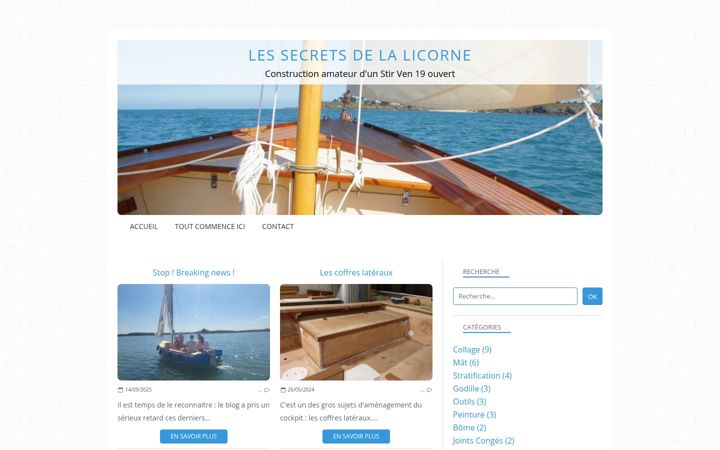 Screenshot of lessecretsdelalicorne.fr