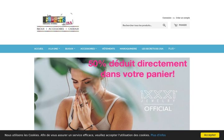 Screenshot of lessecretsdelisa.com