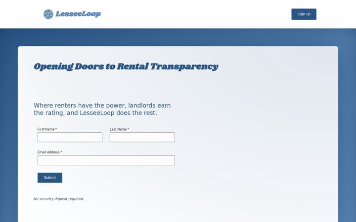 Screenshot of lesseeloop.com