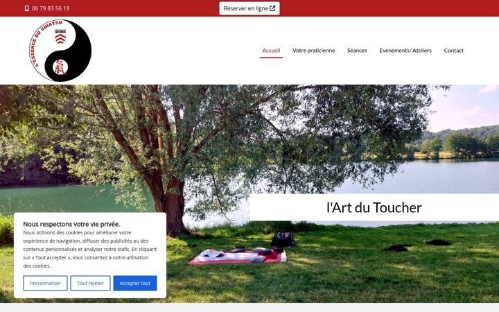Screenshot of lessence-du-shiatsu.fr