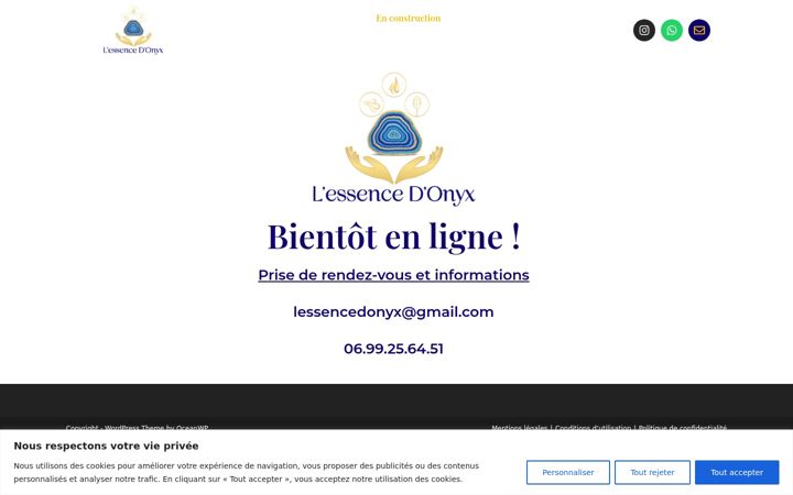 Screenshot of lessencedonyx.com