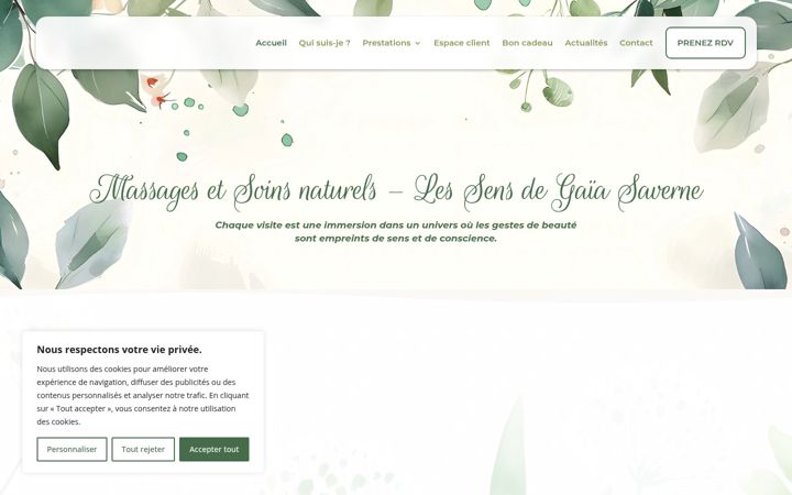 Screenshot of lessensdegaia.fr