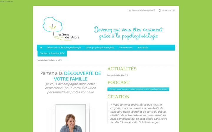 Screenshot of lessensdelarbre.fr