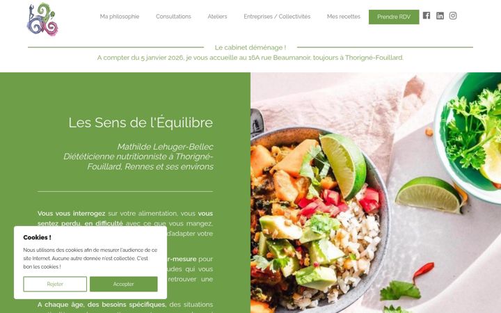 Screenshot of lessensdelequilibre.fr