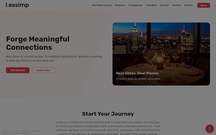 Screenshot of lessimp.com