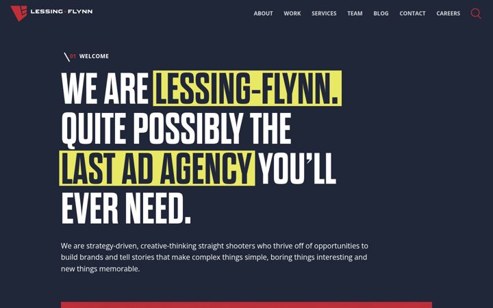 Screenshot of lessingflynn.com