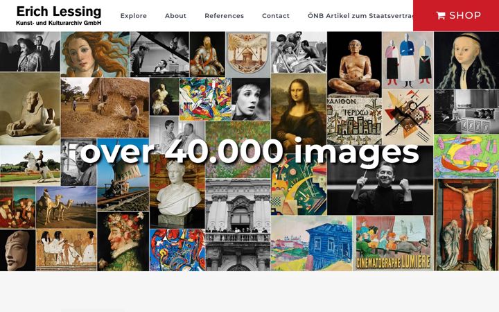 Screenshot of lessingimages.com