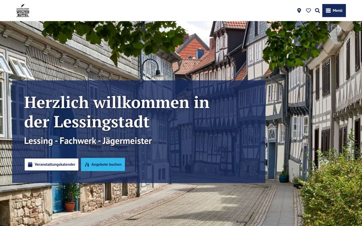 Screenshot of lessingstadt-wolfenbuettel.de