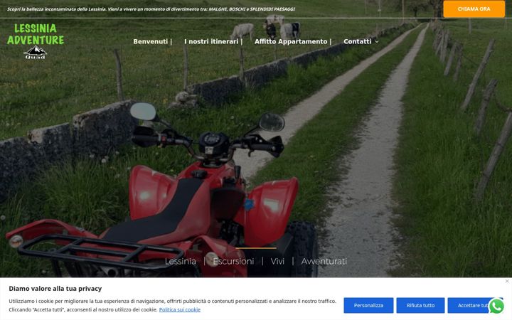 Screenshot of lessiniaadventurequad.it