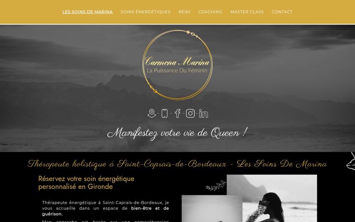 Screenshot of lessoins-marina.fr