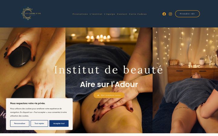 Screenshot of lessoinsdor.fr
