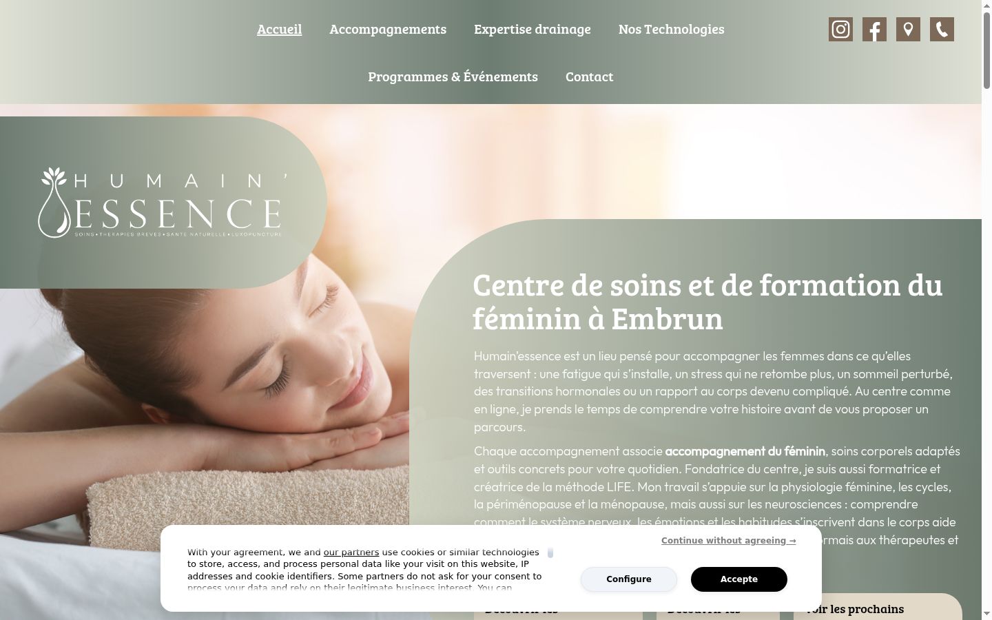 Screenshot tal-banner tal-kunsens muri qabel kwalunkwe interazzjoni