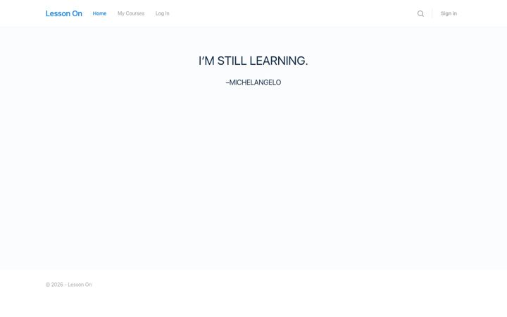 Screenshot of lessonon.org