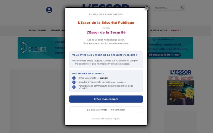 Screenshot of lessordelasecurite.org