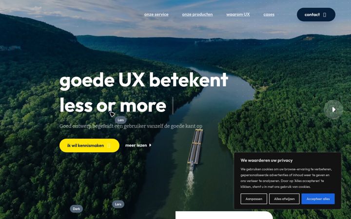 Screenshot of lessormore.nl