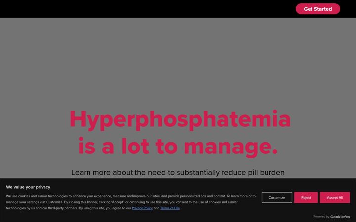 Screenshot of lesspillburden.com