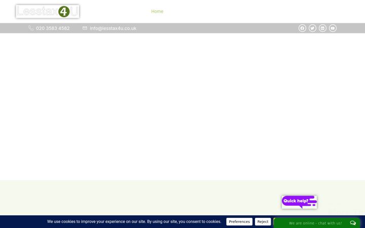 Screenshot of lesstax4u.co.uk