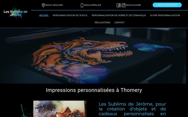 Screenshot of lessublimsdejerome.fr