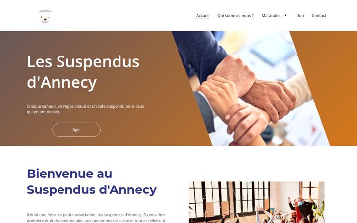 Screenshot of lessuspendusdannecy.fr