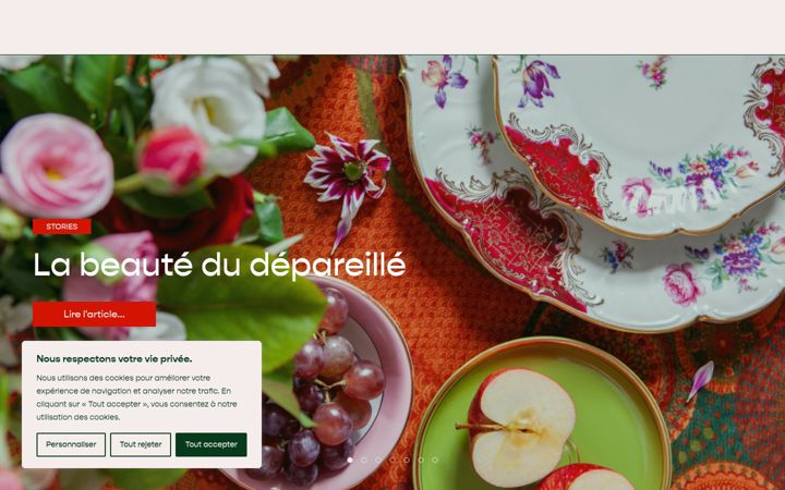 Screenshot of lestablesdejosephine.com