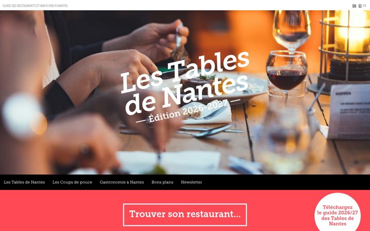 Screenshot of lestablesdenantes.fr