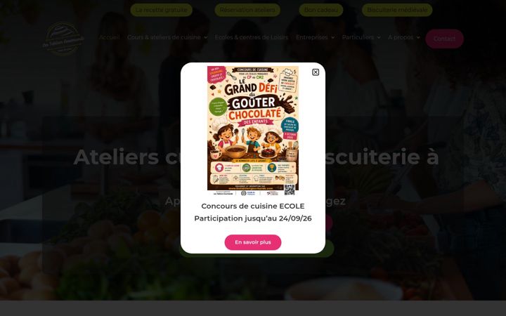 Screenshot of lestabliersgourmands.com