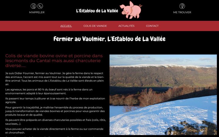 Screenshot of lestabloudelavallee-cantal.fr