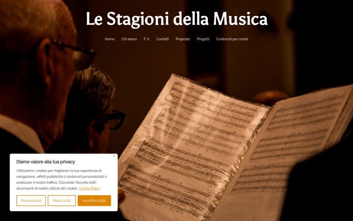 Screenshot of lestagionidellamusica.it