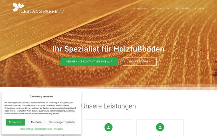 Screenshot of lestangparkett.de