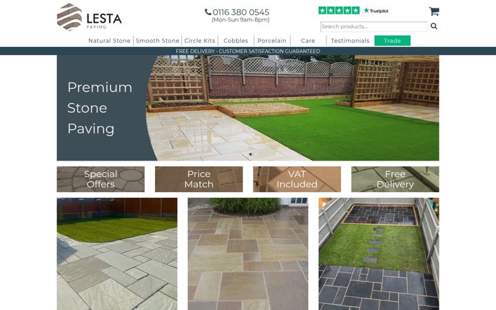 Screenshot of lestapaving.co.uk