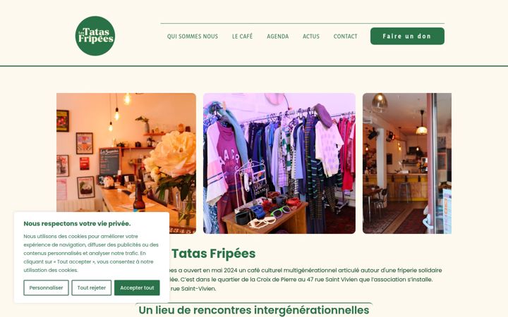 Screenshot of lestatasfripees.fr