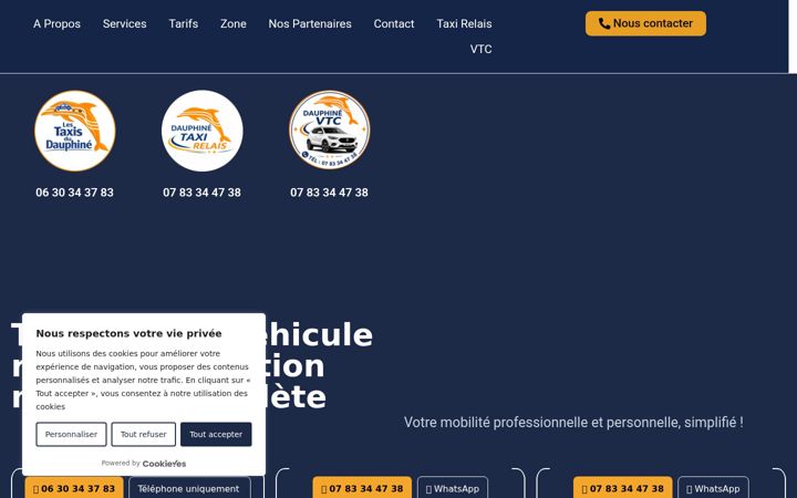 Screenshot of lestaxisdudauphine.fr
