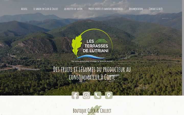 Screenshot of lesterrassesdelutriani.fr