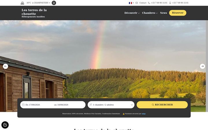 Screenshot of lesterresdelachouette.com