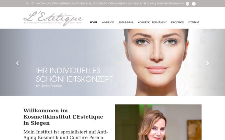 Screenshot of lestetique.de