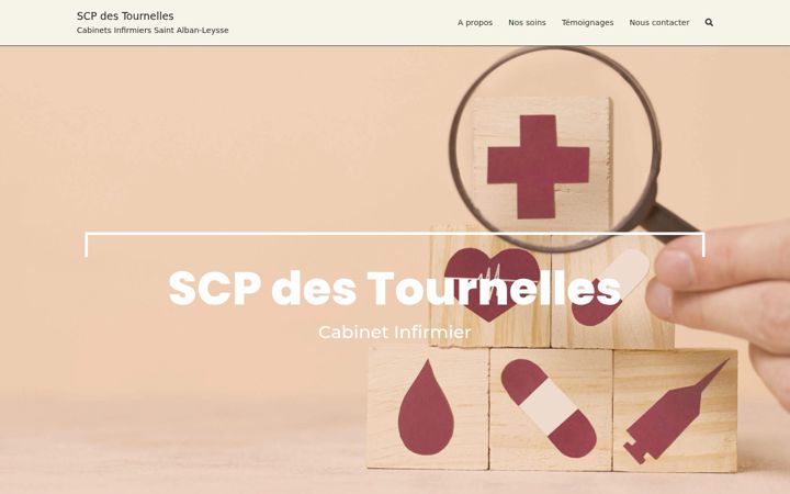 Screenshot of lestournelles-infirmiers.fr