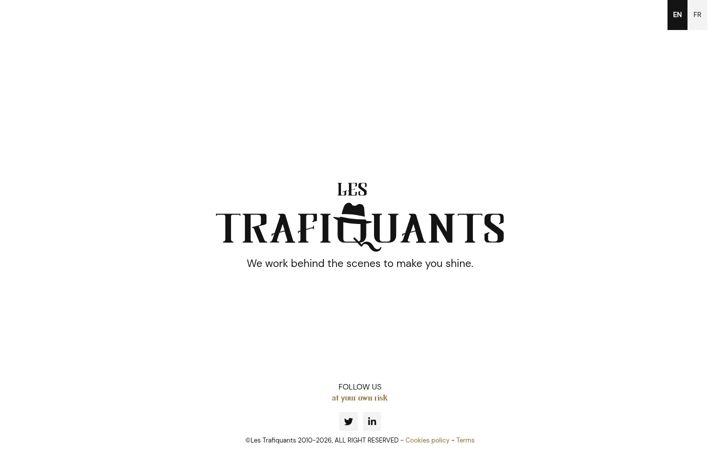 Screenshot of lestrafiquants.org