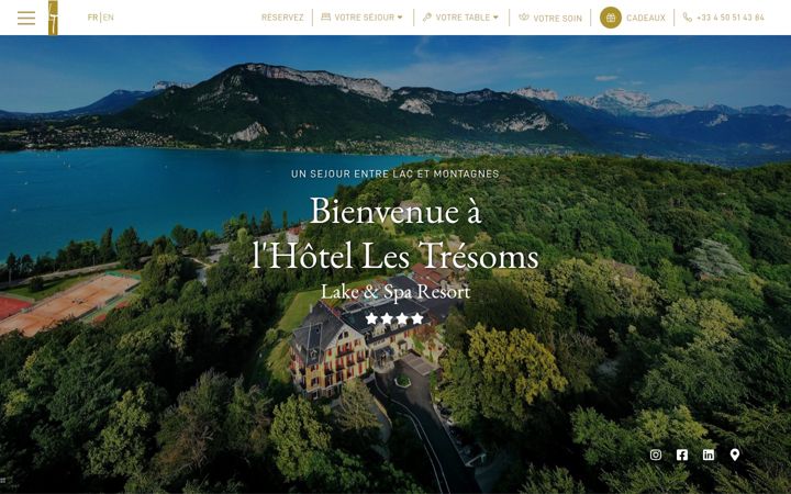 Screenshot of lestresoms.com