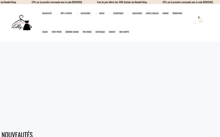 Screenshot of lestresorsdelilly.com