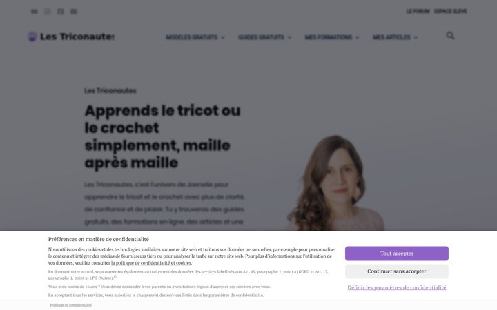 Screenshot of lestriconautes.com