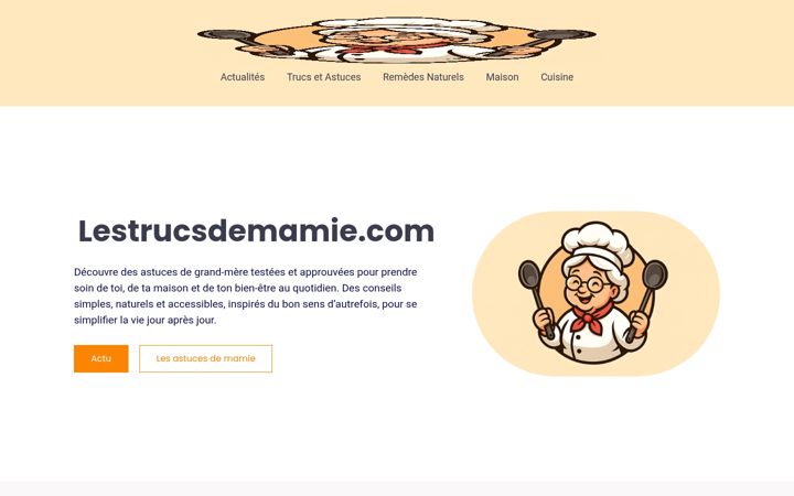 Screenshot of lestrucsdemamie.com