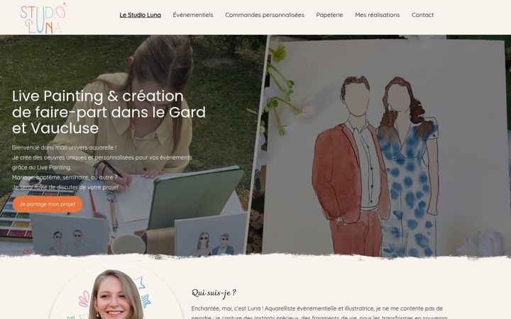 Screenshot of lestudioluna.fr