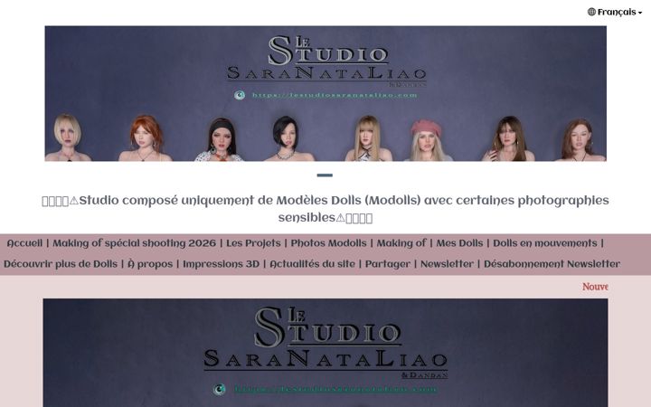 Screenshot of lestudiosaranataliao.com
