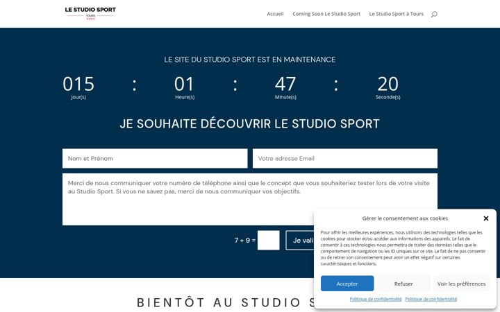Screenshot of lestudiosport.fr